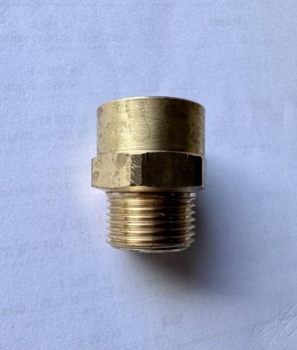 Feszmérőcsonk (réz)    B 1/2" / K M20x1,5