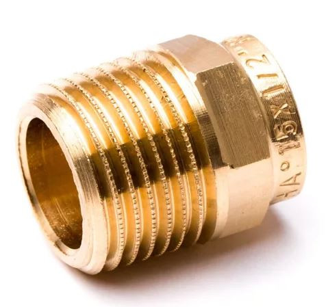 Vörösréz csatlakozó 15-1/2" KM