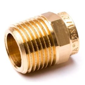 Vörösréz csatlakozó 15-3/4" KM