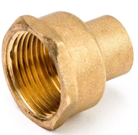Vörösréz csatlakozó 22-1/2" BM