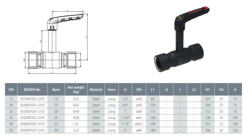 Broen Ballomax NG 6/4" BB PN25