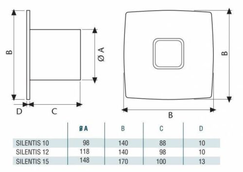 CATA Silentis 10 Low Noise Inox