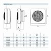 Cata LHV-190 ablakba és falsíkba építhető szellőztető ventilátor
