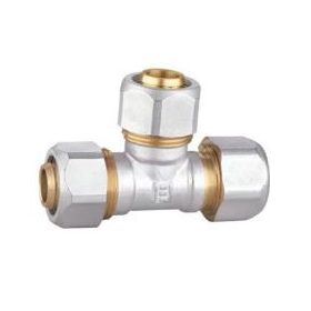 Kulcsos roppantógyűrűs T-idom 26x26x26