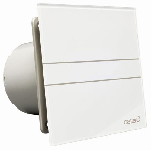 CATA E-100 G Szellőztető ventilátor fehér üveg előlapos