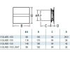 CATA E-100 G Szellőztető ventilátor fehér üveg előlapos