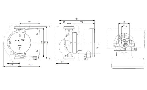 GRUNDFOS MAGNA1 32-100 180 PN10 (99221236)