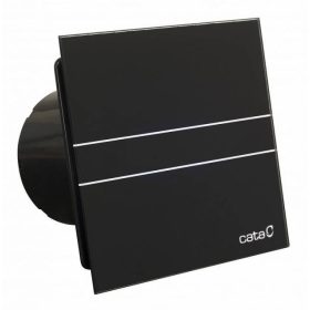   CATA E-100 G B Szellőztető ventilátor fekete üveg előlapos