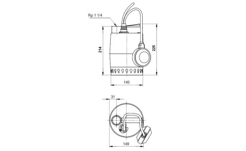GRUNDFOS Unilift KP250 A1 (012H1600)