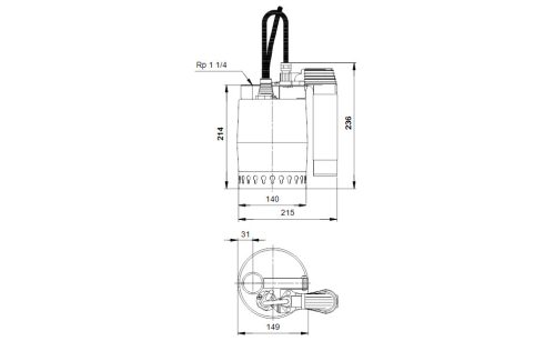 GRUNDFOS Unilift KP250 AV1 (012H1400)