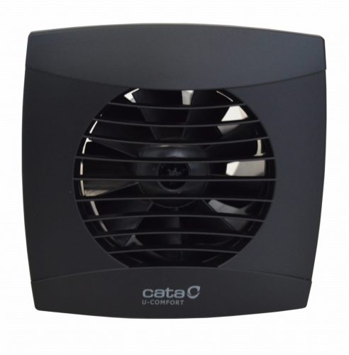 CATA UC-10 Timer Szellőztető ventilátor fekete beépített visszacsapóval időzíthető funkcióval