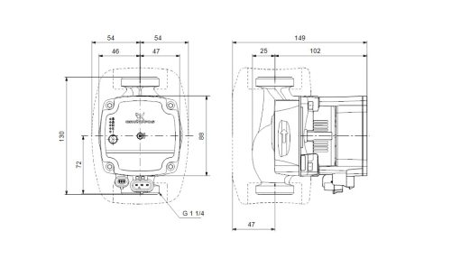 GRUNDFOS ALPHA1 L 20-40 130 (99160575)