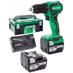   HIKOKI akkus 18V fúró-csavarozó, szénkefementes 55Nm+2db 18V/1,5Ah akku+ töltő+ koffer