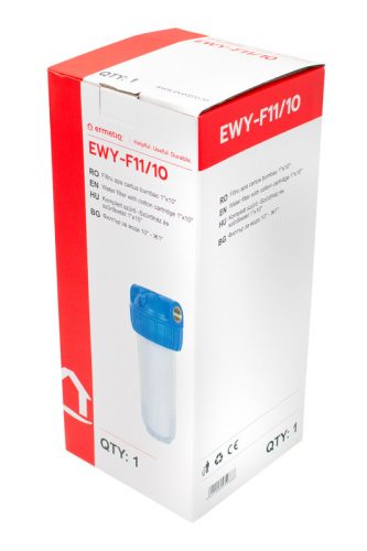 Ermetiq Szűrőház és szűrőbetét 10" - 1" EWY-F11/10