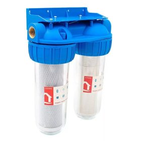   Ermetiq Szűrőház és szűrőbetét 2x 10" - 1" EWY-2F11/10