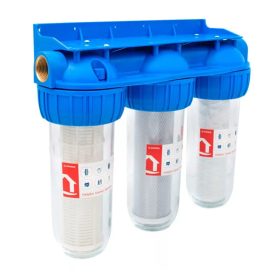   Ermetiq Szűrőház és szűrőbetét 3x 10" - 3/4" EWY-3F34/10