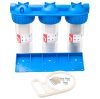 Ermetiq Szűrőház és szűrőbetét 3x 10" - 3/4" EWY-3F34/10