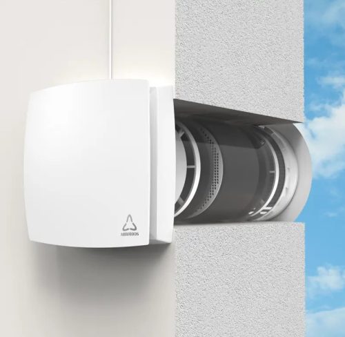 HOLTOP AIRWOODS AV-TTW6-W 150 egyhelyiséges hővisszanyerős szellőztető, automata zsaluzattal és WiFi-kapcsolattal