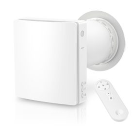   HOLTOP AIRWOODS AV-TTW5-W egyhelyiséges hővisszanyerős szellőztető automata zsaluval, WiFi csatlakozással, páraérzékelő szenzorral, pollenszűrővel