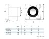 Ventilátor Cata B-PLUS T/B Szellőztető Ventilátor időzíthető funkcióval
