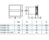 CATA E-120 GTH Szellőztető ventilátor fekete pára és időzíthető funkcióval üveg előlapos