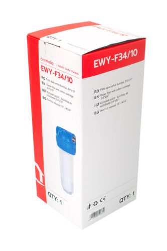Ermetiq Szűrőház és szűrőbetét 10" - 3/4" EWY-F34/10S