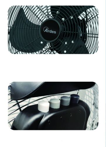Ardes 5C45BB Nyári Szellőztető Padló Ventilátor 3 fokozatú fekete