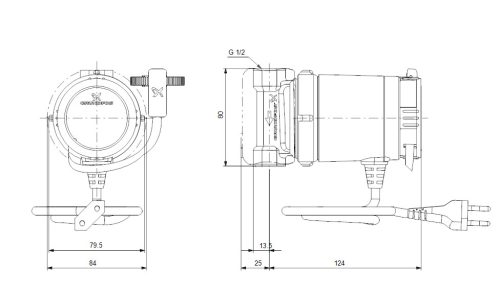 GRUNDFOS COMFORT 15-14 BA cirkulációs szivattyú, autoadapt funkció (97916757)