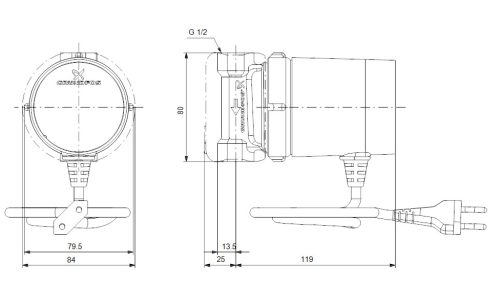 GRUNDFOS COMFORT 15-14 B keringető szivattyú 97916771