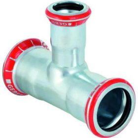 Geberit szénacél 42-15-42 T-idom